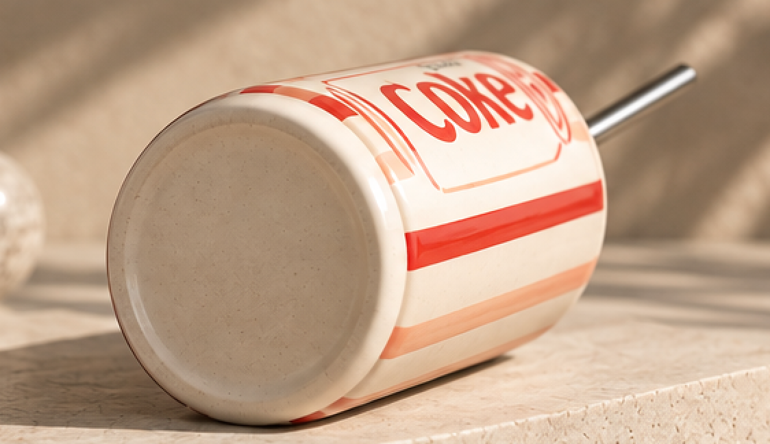 Diet Coke Ceramic Can Tumbler