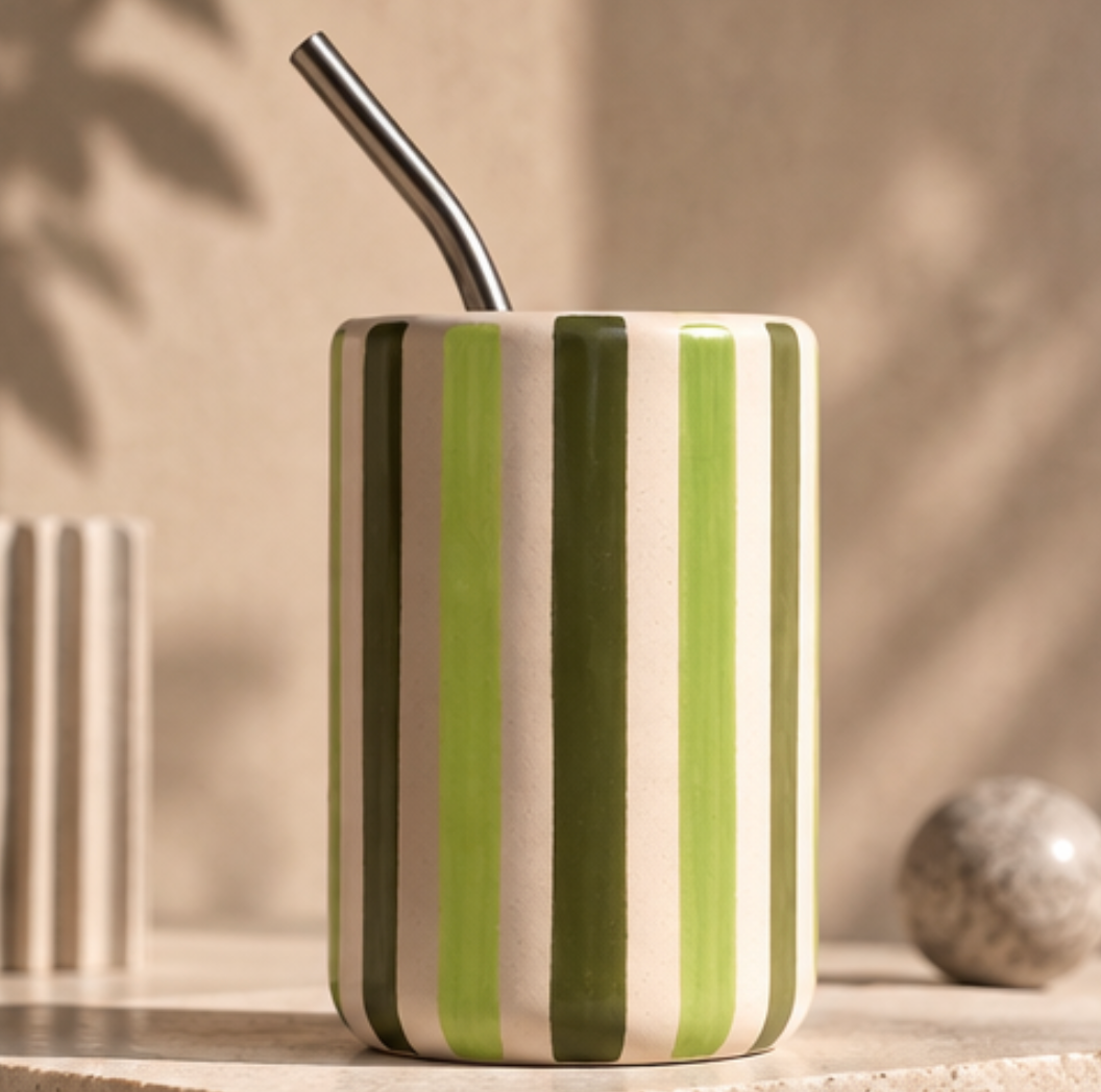 Limca Ceramic Can Tumbler - Limca can artwork front view