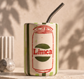 Limca Ceramic Can Tumbler - bottom view laying on side