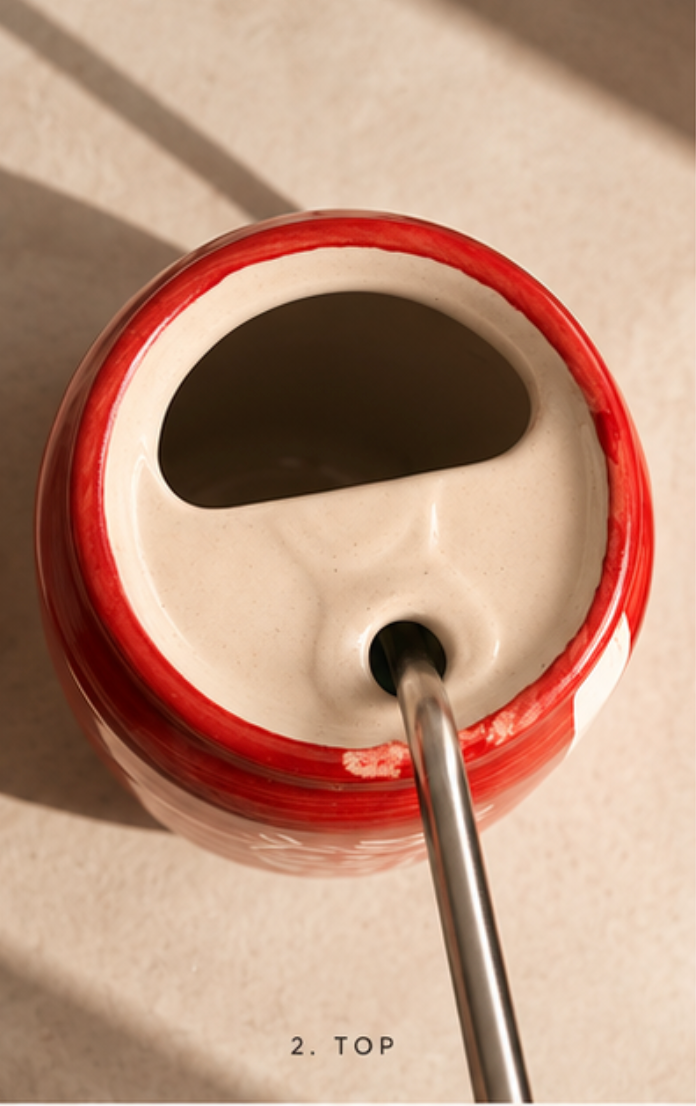 Coca-Cola Ceramic Can Tumbler - back view